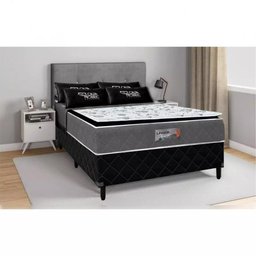 Cama Box Casal Conjugada Espuma D28 Unique Pillow Confort 188x138x69 Cm Caza Nobre - 1