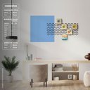 Ver imagem 2 de Guardas-Sol and Waves - Wall concept, montagem entre quadros e adesivo de parade - 5 peças + - Soft