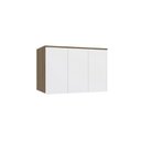 Ver imagem 1 de Aéreo Maleiro Baixo de 3 Portas 105cm Linha Modulado Adapt N541 Kappesberg - Nogueira/branco