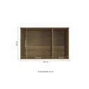 Ver imagem 2 de Aéreo Maleiro Baixo de 3 Portas 105cm Linha Modulado Adapt N541 Kappesberg - Nogueira/branco