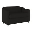 Ver imagem 1 de Namoradeira Elegante 2 Lugares Sala de Estar – Balaqui Decor Cor:Preto