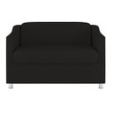 Ver imagem 3 de Namoradeira Elegante 2 Lugares Sala de Estar – Balaqui Decor Cor:Preto