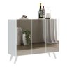 Aparador Buffet 3 Portas com Espelho Retrô Vegas Multimóveis MP1013 Branco - 3