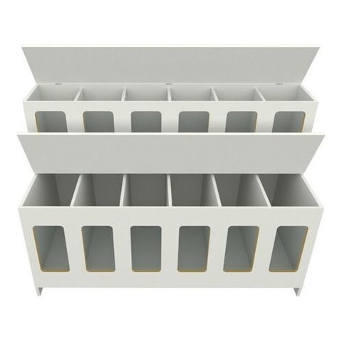 Expositor de Ração Pet Box 12 Divisões Cães Gatos Balcão Vetorial Móveis