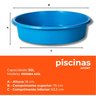 Piscina Redonda Azul Afort Multiuso de Polietileno 50 Litros - 3