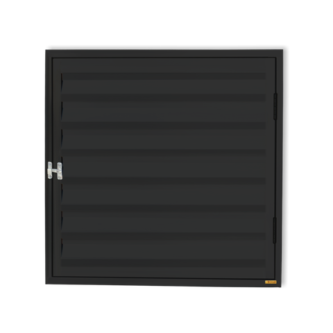 Portinha para Abrigo D'Agua/Gas 60 x 80 Plus 1F c/Ventil.Preto Brimak