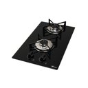 Ver imagem 1 de Fogão Cooktop Fischer 2q Gás Mesa Vidro com Supervisor de Chama Bivolt