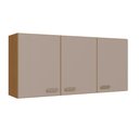 Ver imagem 2 de Armário Aéreo Modulado Fidelitá Mariana 120cm 3 Portas Freijó/camurça