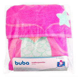 Toalha de Banho Poncho Sereia 100% Algodão - Buba - 4