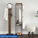 Ver imagem 2 de Cabideiro Mancebo De Chao Az1019 Tecno Mobili Nogal/preto