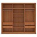 Ver imagem 6 de Guarda Roupa Casal 220cm com 3 Portas e 4 Gavetas 240828 Linha Porto Politorno Móveis