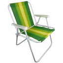 Ver imagem 7 de Cadeira de Praia Dobravel Quintal Jardim Varanda Piscina Camping Acampamento Lazer Pescaria Sol Vera