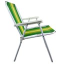 Ver imagem 4 de Cadeira de Praia Dobravel Quintal Jardim Varanda Piscina Camping Acampamento Lazer Pescaria Sol Vera