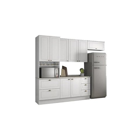 Cozinha Modulada Americana com 5 Peças Branco Hp - Henn