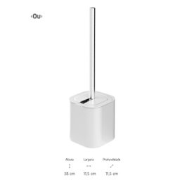 Escova Sanitária de Piso com Suporte Banheiro Dual Cores ou - 2