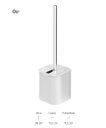 Ver imagem 2 de Escova Sanitária de Piso com Suporte Banheiro Dual Cores ou
