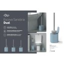 Ver imagem 3 de Escova Sanitária de Piso com Suporte Banheiro Dual Cores ou