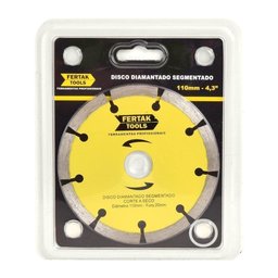 Disco Diamantado Segmentado 20 X 110mm (5 Peças) - Fertak - 1 Disco Diamantado Segmentado 20 X 110mm (5 Peças) - Fertak - 1