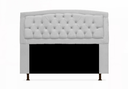 Ver imagem 4 de Jogo Cabeceira Geovana + Calçadeira Fênix King 195cm Suede Branco - LM DECOR