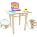 Ver imagem 1 de Mesa Infantil de Madeira Maciça Quadrada para Criança