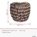 Ver imagem 7 de Vaso Decorativo de Cerâmica Bege 16x18x18cm Enfeite Sala Mesa Estante Aparador
