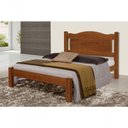 Ver imagem 1 de Cama Queen Size Paris de Madeira Maciça Tauari Castanho