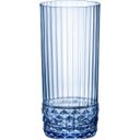 Ver imagem 1 de Jogo 6 Peças Copo de Vidro Bormioli Rocco 490ml Azul 16x7x7cm Água Suco Drinks