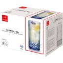 Ver imagem 5 de Jogo 6 Peças Copo de Vidro Bormioli Rocco 490ml Azul 16x7x7cm Água Suco Drinks