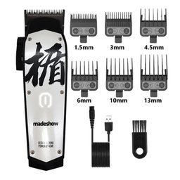 Maquina de Cortar Cabelo Madeshow M10 sem Fio Branca - 2