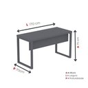 Ver imagem 2 de Mesa Escritório 1700x700x750 M170-70pe40tub Grafito