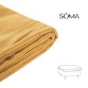 Ver imagem 2 de Capa Puff Sôma CabeCasa MadeiraOriginals Madeiramadeira Linho Mostarda Amarelo