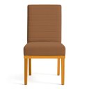 Ver imagem 3 de Cadeira de Jantar Mavie Estofada para Sala de Jantar Sofisticado Linhas Horizontais - Veludo Terraco