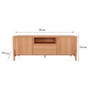 Ver imagem 4 de Rack para Tv 70" Gliss Lukaliam Móveis 1,83m com 1 Gaveta e 2 Portas