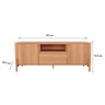 Rack para Tv 70" Gliss Lukaliam Móveis 1,83m com 1 Gaveta e 2 Portas - 4
