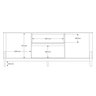 Rack para Tv 70" Gliss Lukaliam Móveis 1,83m com 1 Gaveta e 2 Portas - 5