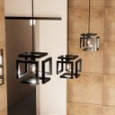 Ver imagem 1 de Pendente Luminária Infinity Preto Fosco Estilo Industrial