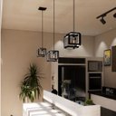 Ver imagem 5 de Pendente Luminária Infinity Preto Fosco Estilo Industrial