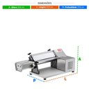 Ver imagem 2 de Cilindro Elétrico 28 Cm em Inox C/ Cortador Talharim Bivolt 1015 - Malta