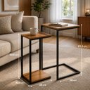 Ver imagem 3 de Kit Mesa Lateral ou Canto para Sala ou Auxiliar Apoio de Sofá MDP 36cm Quadrado Demolição