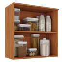 Ver imagem 4 de Armário de Cozinha 70cm 2 Portas Frisadas em MDF Itafriz Itatiaia Marrom/Cinamomo