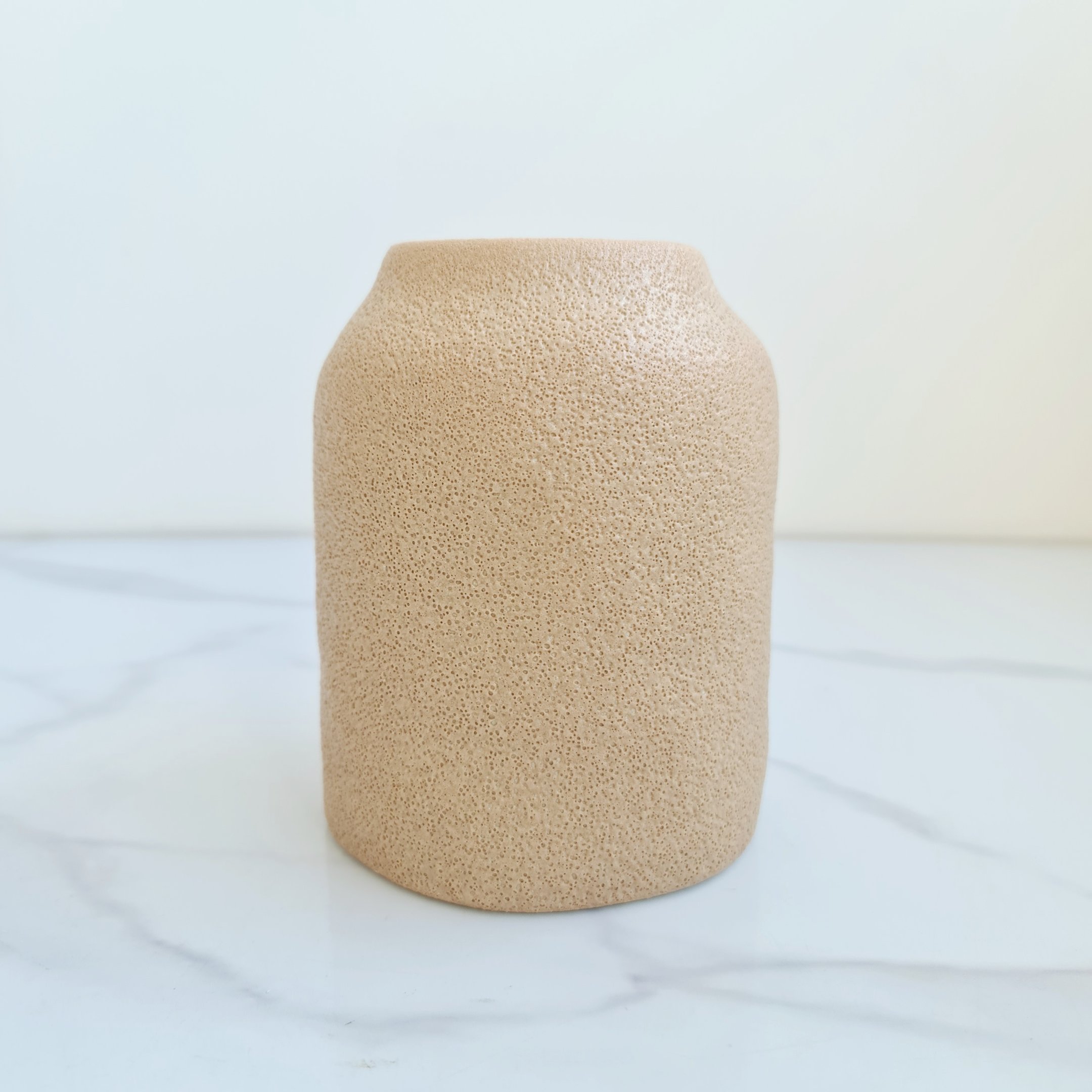 Vaso de Cerâmica Terracota Texturizado 16 cm - 1