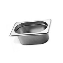 Cuba Gastronômica de Inox Gn - 1/9 100mm - 1