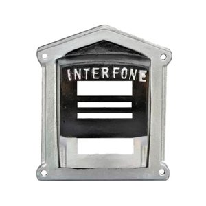Protetor Interfone Caixa em Alumínio Fundido N02 Prata