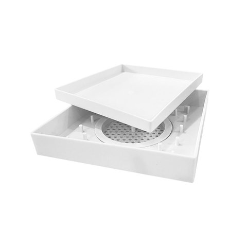 Ralo Inivsível Banheiro Seca Piso Tampa Oculta 15x15 Demima