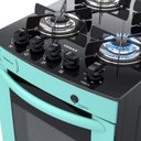 Ver imagem 3 de FOGAO 4 BOCAS VENAX DELPLUS VITREO BL VERDE GAS GLP