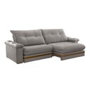 Ver imagem 7 de Sofá Avalon 02 Módulos de 120cm Br25cm Meu Sofá Online A230 Linho Cinza