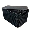 Ver imagem 2 de Caixa Organizadora Rattan Cesto com Tampa 7 Litros Perfeita para Ajudar na Organização da Sua Casa