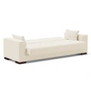 Ver imagem 4 de Sofá Cama 02 lugares Lisboa Veludo Bege - D’Rossi