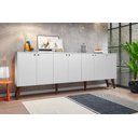 Ver imagem 2 de Aparador Buffet Retro para Sala de Estar 7 Portas Nicarágua - Branco