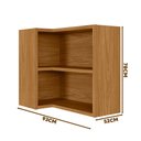 Ver imagem 4 de Nicho de Canto para Cozinha 93 Cm 1 Prateleira Nature Michel Shop Jm